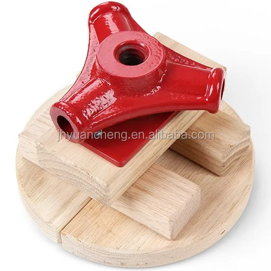 
Factory sell 6L basket manual fruit presser wooden oak fruit apples press 