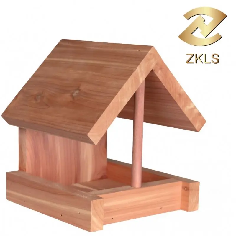 
Hanging Wooden Bird Feeder 