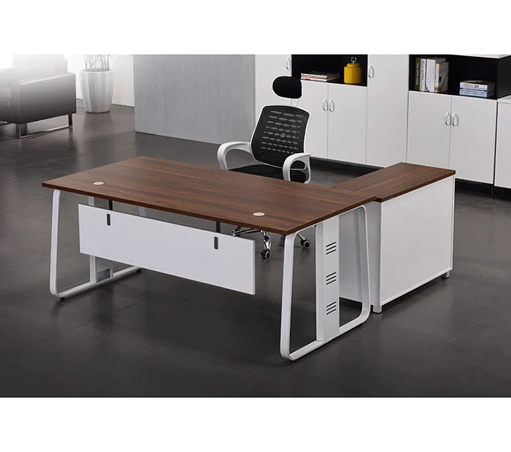 
Fasion style L-type modern executive desk office table design 