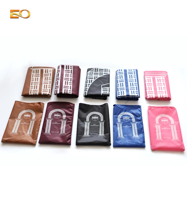 2020 Factory direct  Islamic travel water-proof pocket Muslim prayer mat without  compass