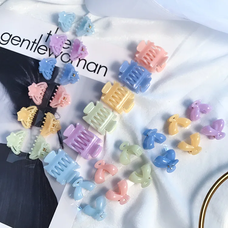 
Хорошего качества Желейный верхний зажим с жесткой шпилькой мини-зажим с Макарон заколка для волос 