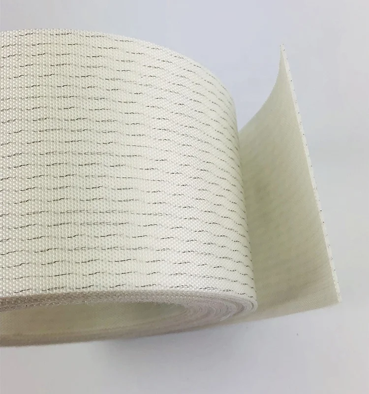 White Color Fabric  with PU Conveyor Belt Canvas Belt
