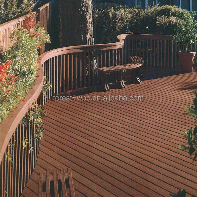 Wood Floor Type and Outdoor Wood Extruded Plastic Composite Deck WPC Decking Manufacture