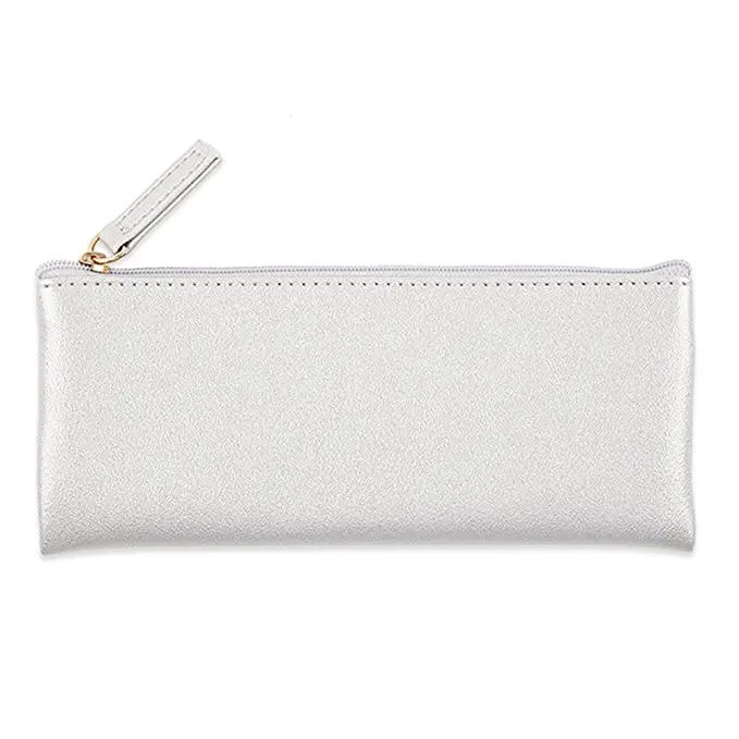 Soft PU Leather Handy Travel Pencil Case