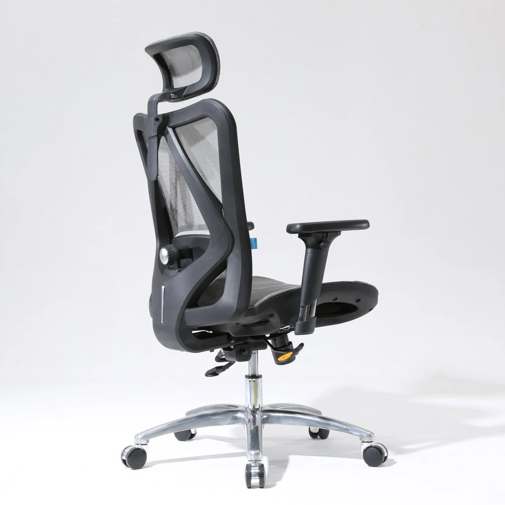 2021 серый офисный стул с откидывающейся спинкой, сетчатый стул, офисный Современный эргономичный стул