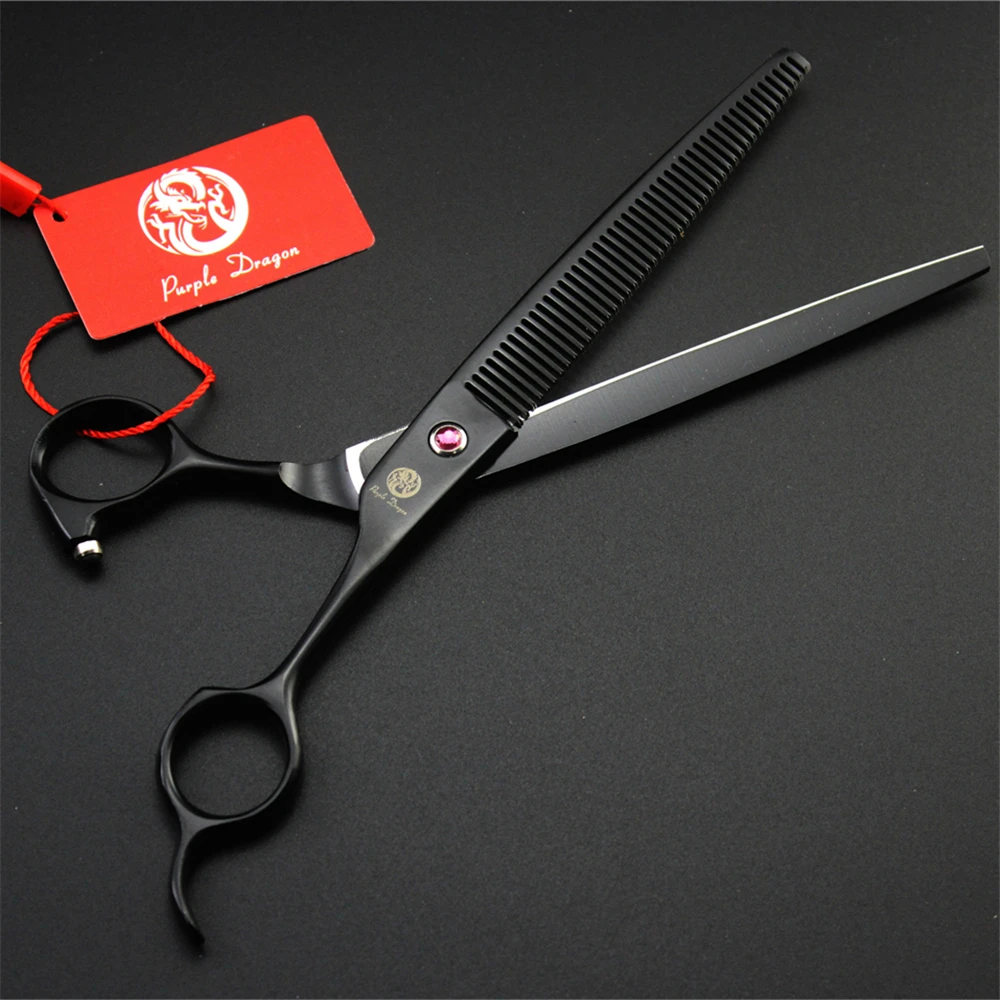 7.5 inch Professional Pet Scissors Thinning Shears Japan High Quality Cat Dog Grooming Scissors Hair Cutting Tool Tijeras Silver