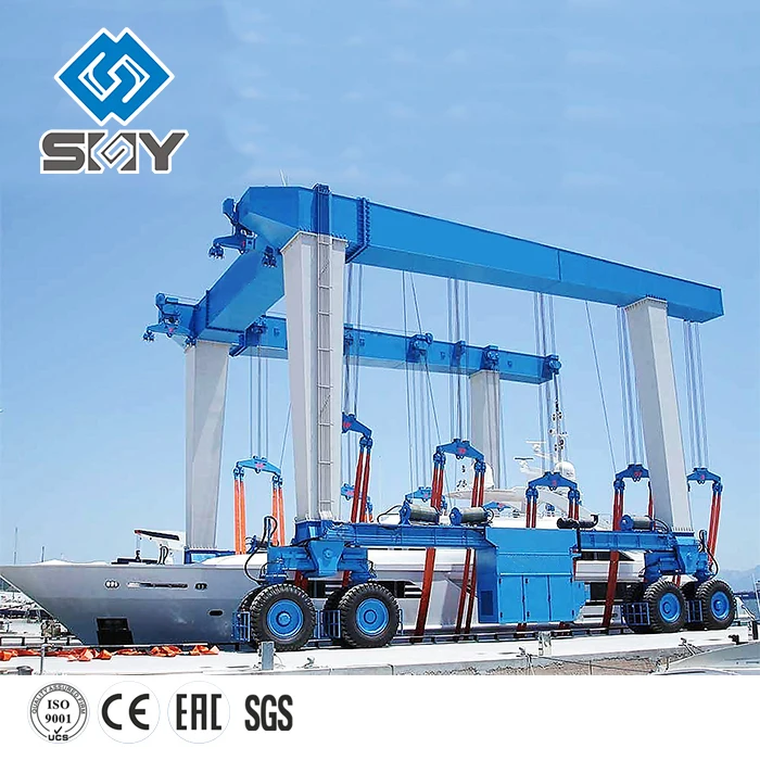 Boat Marine Travel Lift Crane 20 Ton for Mobile Boat Hoist