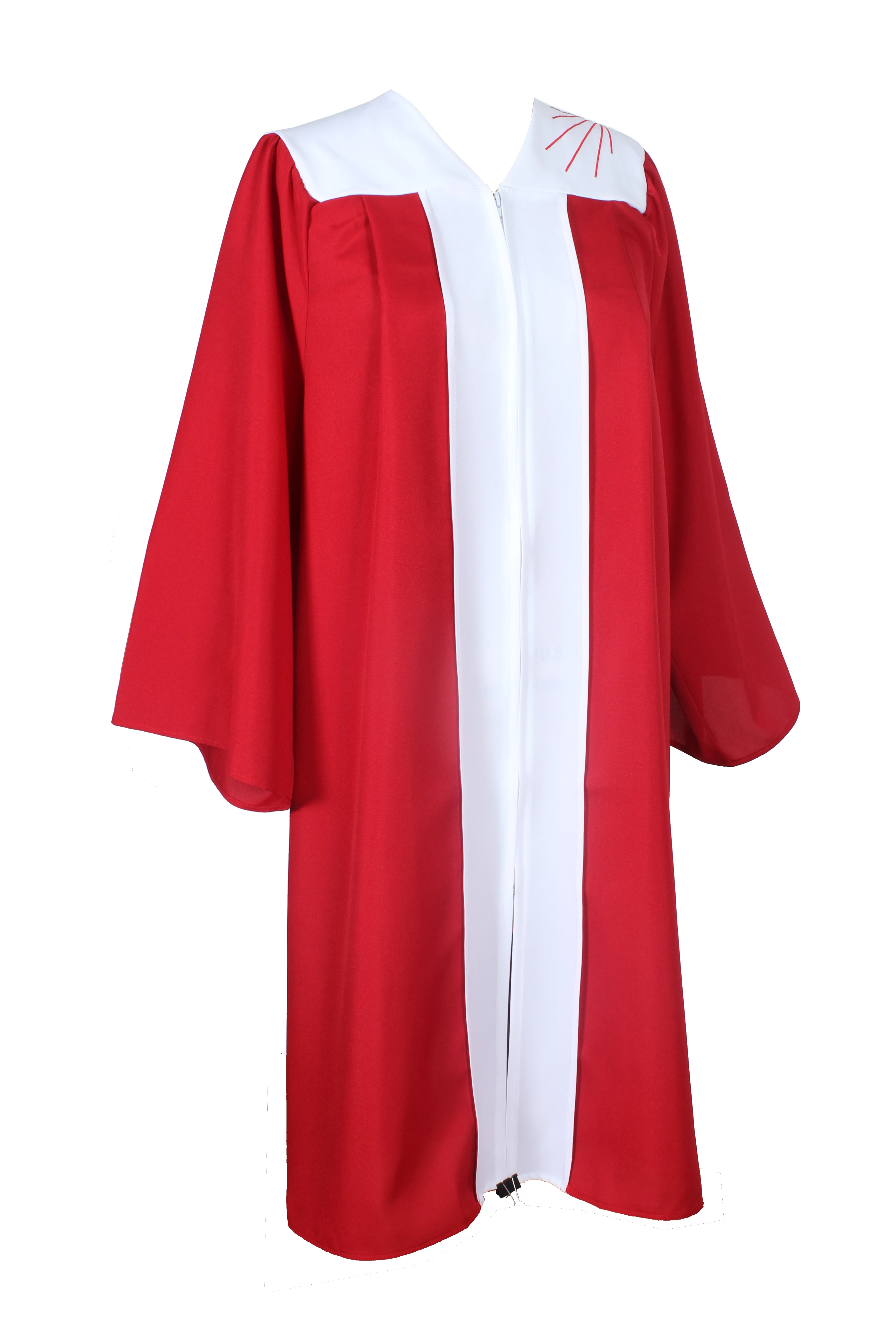 Высококачественный красный халат для хора с вышивкой современная одежда церковная униформа