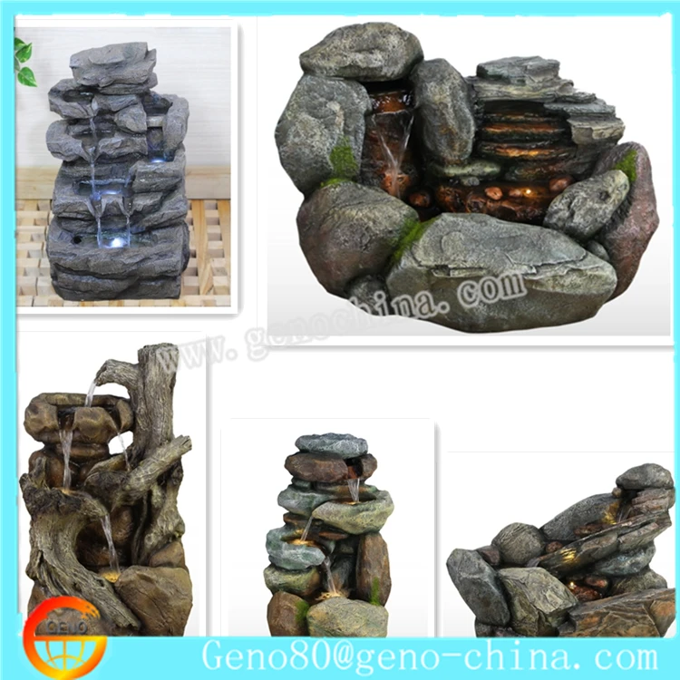 Large Size Rockery Water Fountain Feng Shui Style for Home and Garden Decoration Resin Fountain Bird Fountain Clothes 45 Days