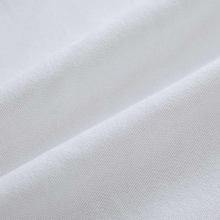 Silk 65 polyester 35 cotton bleached blend fabric for Garments and uniforms