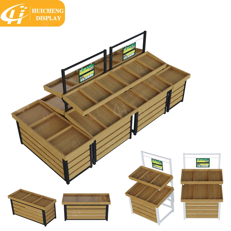 Customized supermarket display shelf  Excellent Quality Fruit Store Rack Supermarket Display Shelves For Vegetable display