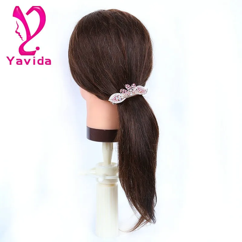
wholesale mannequin head natural hair training head /hair dressing mannequin doll 