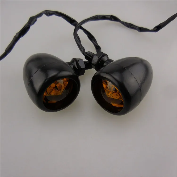 DC 12V Motorcycle LED Light Universal 16 LED Motorcycle Bullet Turn Signal Indicator Lamp Scooter Turn Light Blinker Amber