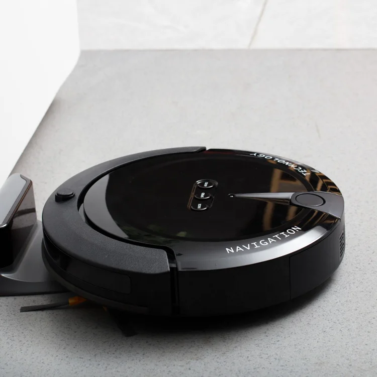 KRV208 0.8Kpa 14.8V 2000Mah Li-Ion Red Smart Phone Mapping Technology Intelligent Wifi Wet And Dry Robotics Vacuum Cleaner