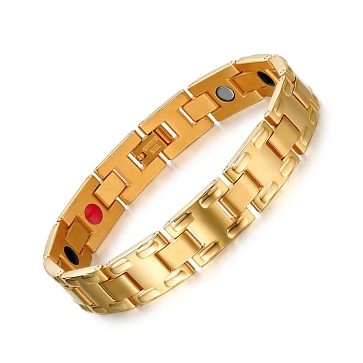 High quality health japanese magnetic bracelet,stainless steel blood pressure magnetic bracelet