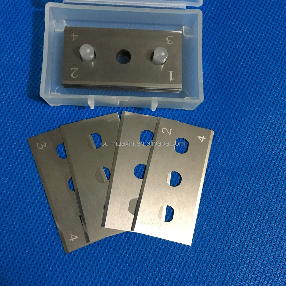 Tungsten Carbide blade machine knives razor blade for PE foil Aluminium foil cutting