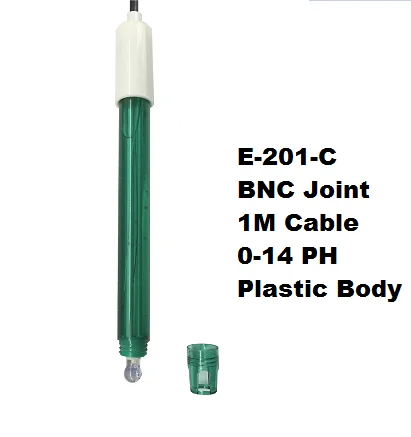 Ужин сентября! Скидка! Пластиковый корпус E201 BNC совместное использования в лаборатории 0-14pH ph-электрода