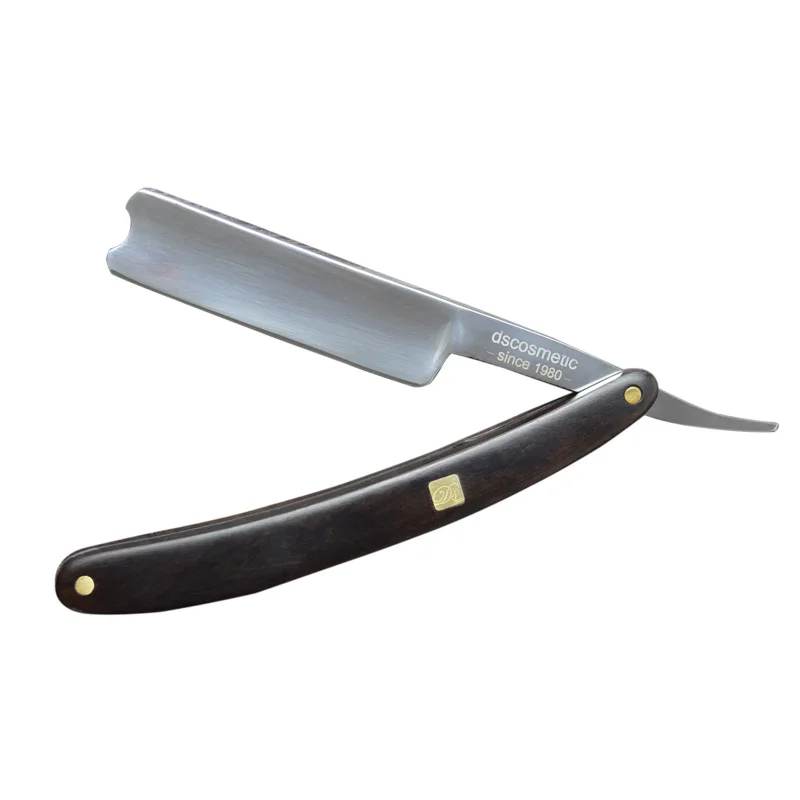 men black sandalwood wood handle straight shaving razor shaving knife Shaving barber shaver razor stainless steel straight edge