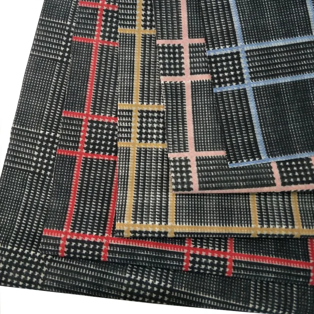 Shaoxing E-tex Polyester Spandex Ponte De Roma Knit Fashion Jersey Fabric Custom Paper Printing