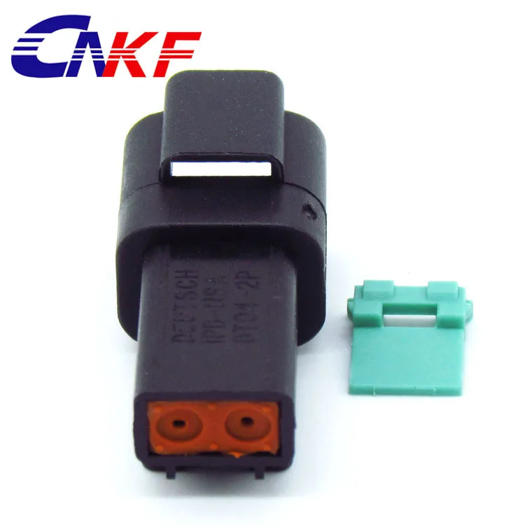 Deutsch DT 2 контактный разъем черного цвета для мальчиков и девочек водонепроницаемый авто DT06-2S/DT04-2P с 14 калибра обжимных разъёмов