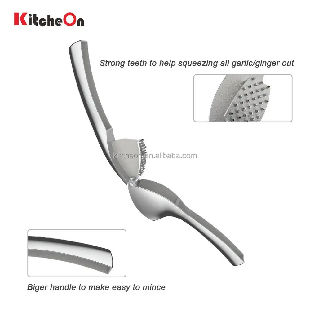 Professional Zinc Alloy Garlic Press Chopper