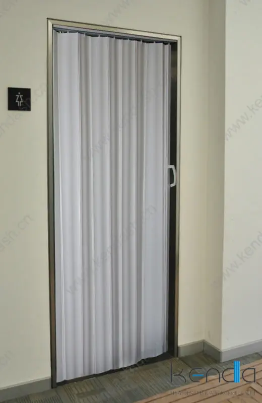 Toilet partition latch plastic slide fold pvc white door