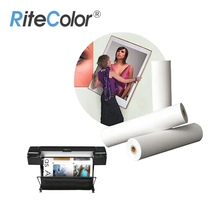 380gsm Wide Format Roll Eco Solvent Polyester Cotton Canvas for Epson SC S80600 Digital Printing