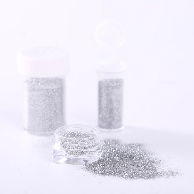 Bulk Sale Shining Silver White Fine Glitter Powder for Paint