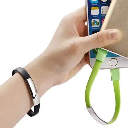 
High Fast USB Wristband Bracelet Charging Cable Data Cord Charger For Iphone 