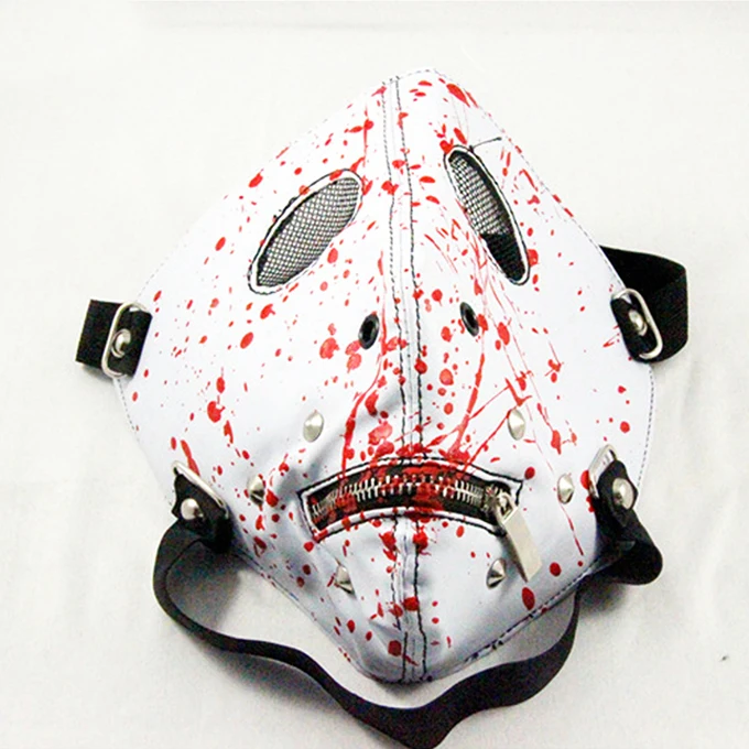 Antigas mask shaped masquerade masks bulk, with blood wholesale masquerade mask