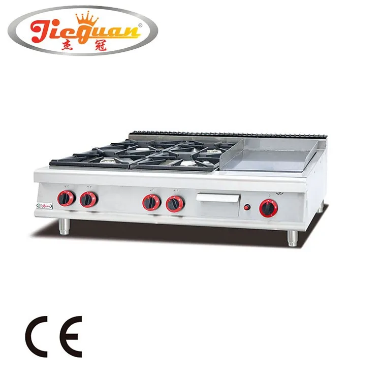 Commercial Counter top Gas Range with 4-burner GH-987-1