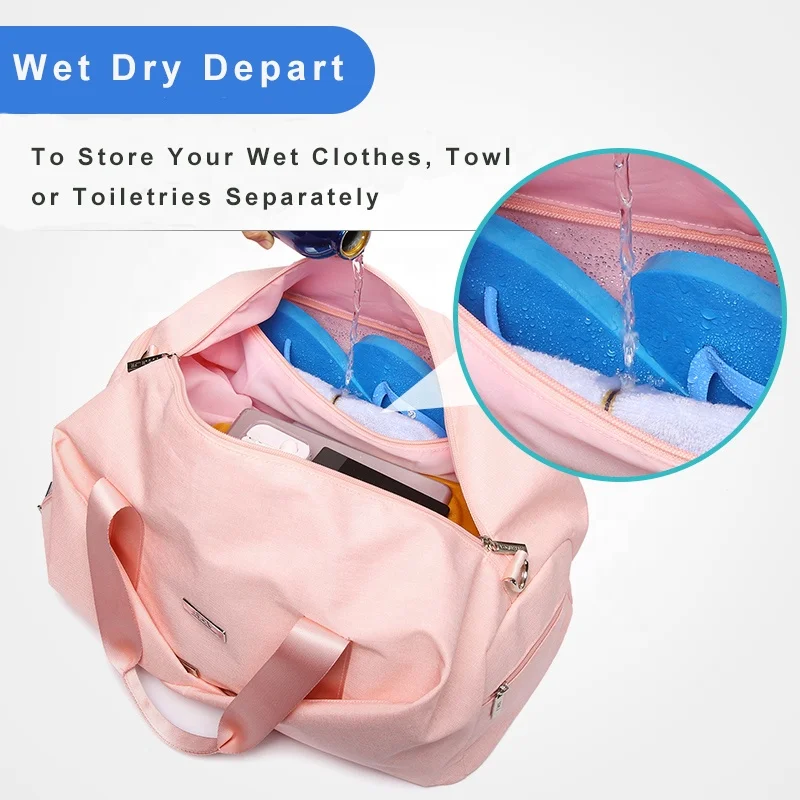 Sports Bag Custom Women Gym Bag Waterproof Fitness Swimming Duffle Bag