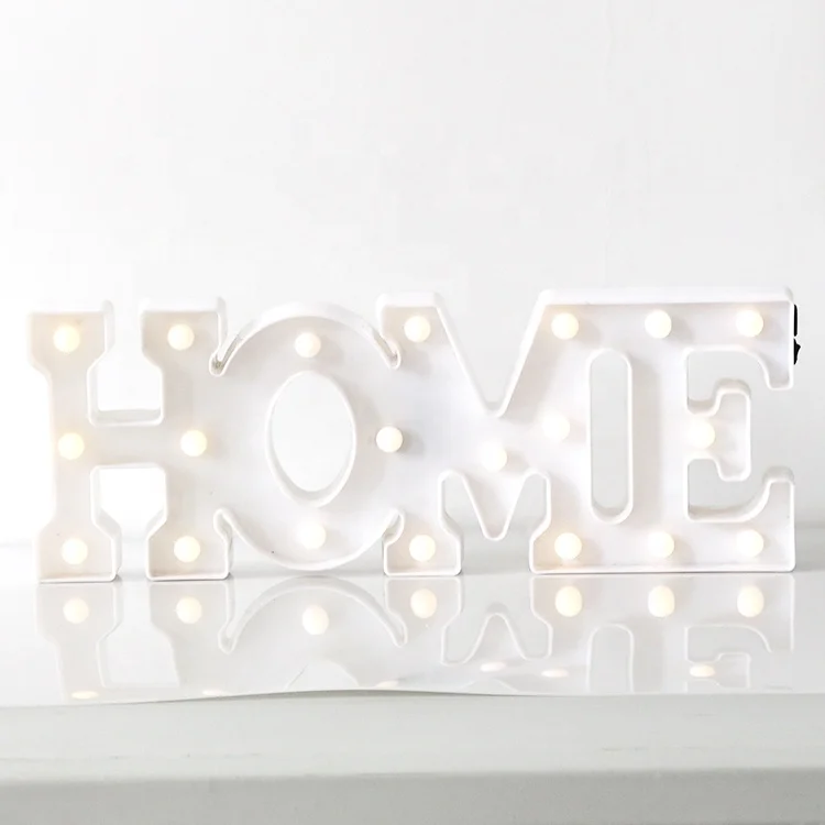 love marquee letter night light
