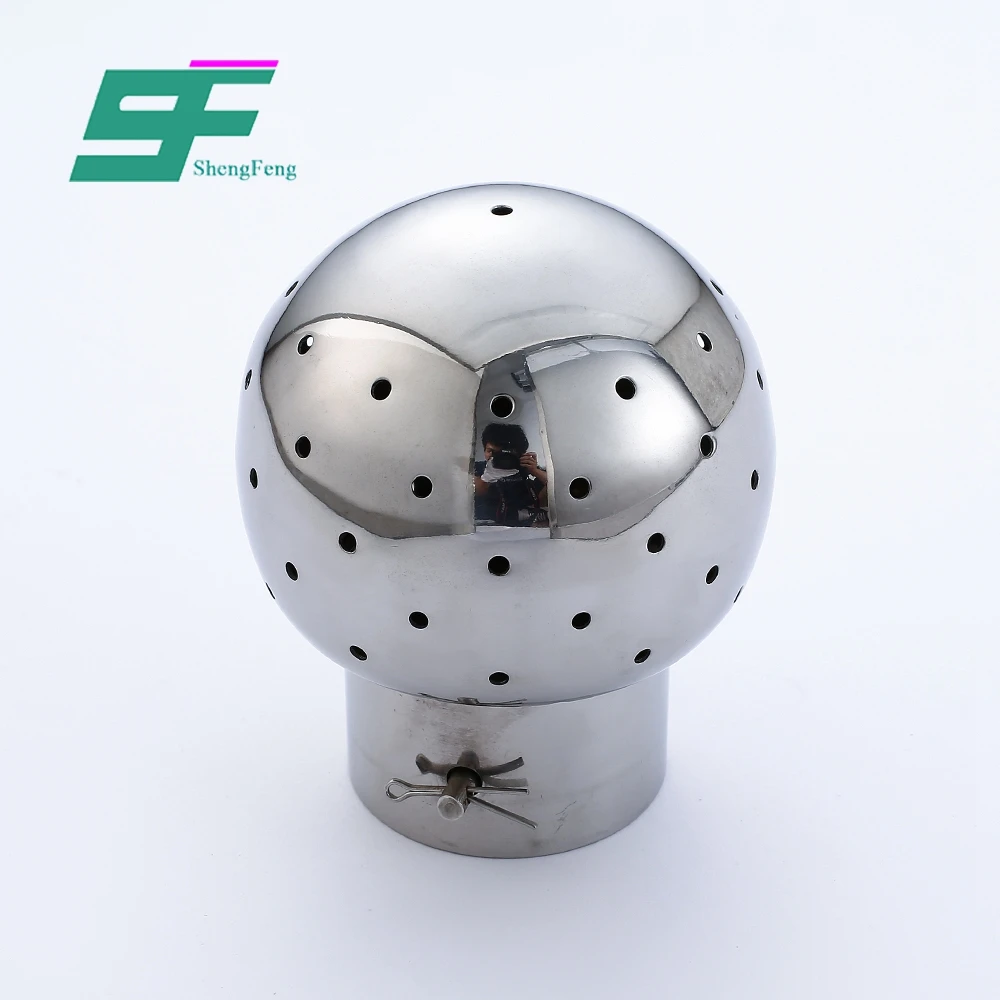 Shengfeng hygienic ss316 1'-6' weld fixed cleaning ball for beer tank