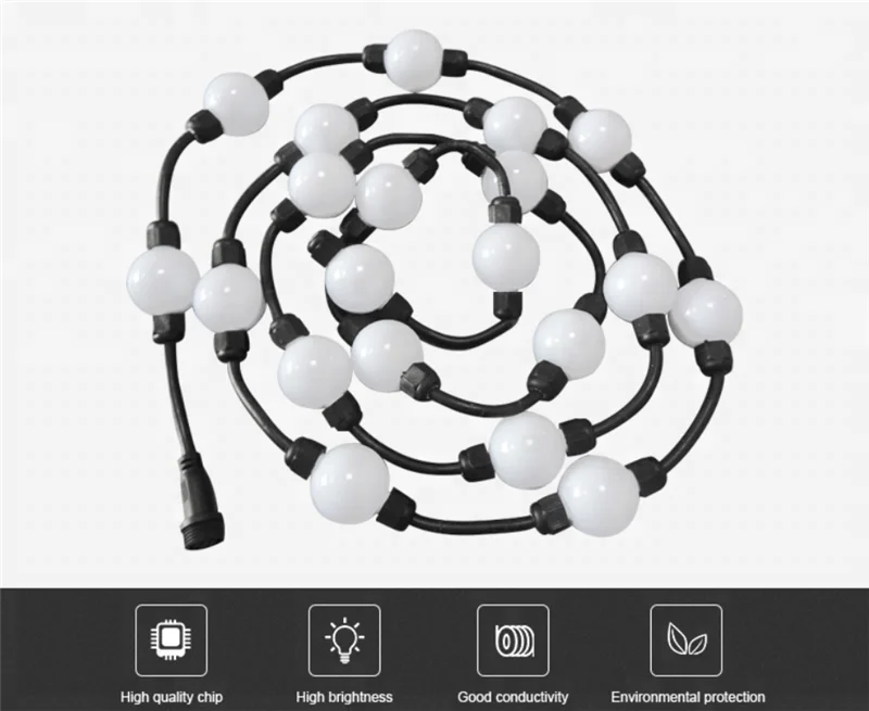 Outdoor Waterproof RGB 3D Christmas Pixel Led Magic Ball Light DC24V with