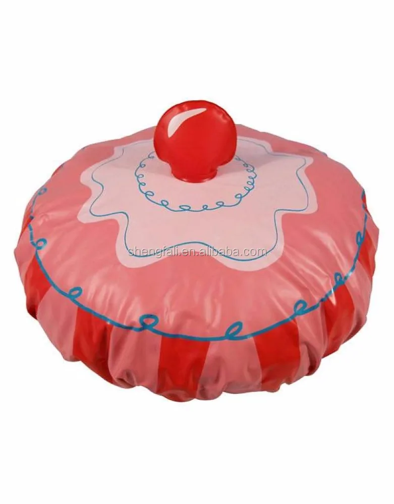 
Lovely cupcake home bathing PVC shower cap for kids 
