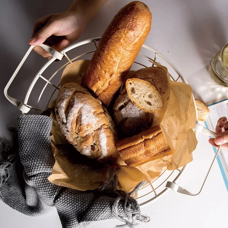 Leaf shape Bread Basket/ Wire Fruit Bowl , Decorative Fruit Bowl