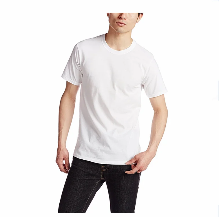 
high quality 100% combed ringspun t shirt 100% cotton black short sleeve tee plain round neck t-shirts custom design white label 