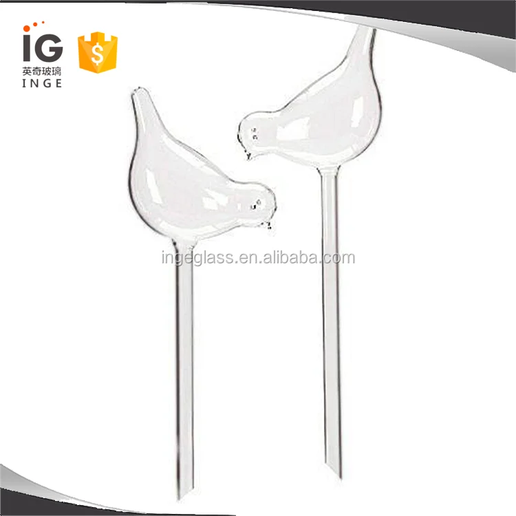 Bird-shaped House Plant Self Watering System Glass Aqua Globes