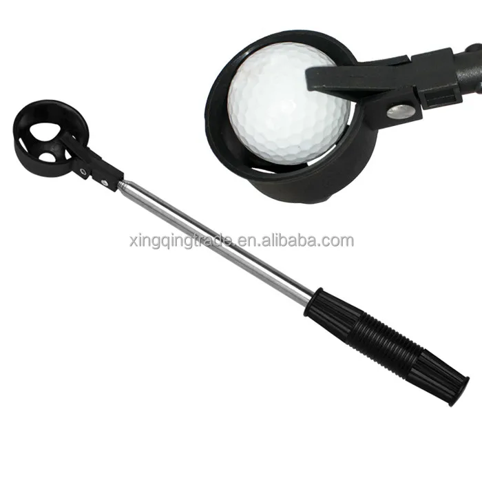 Retractable Scoop Telescopic Golf Ball Retriever Pick Up Steel Saver Shaft Tool