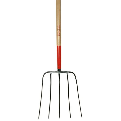 Кованые навоза вилка с металлическим зажимом