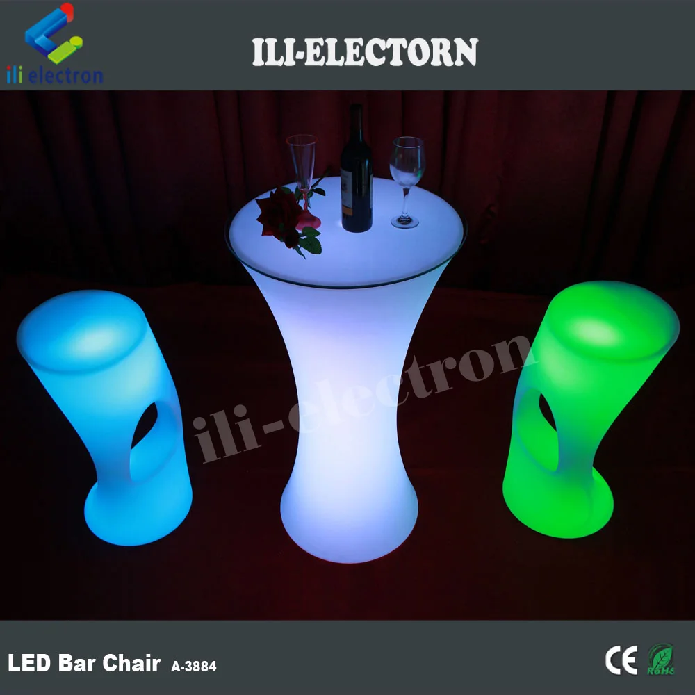 Modern plastic led glowing bar furniture led bar table