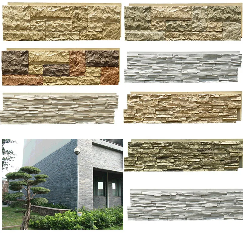 Artificial Stone Type polyurethane pu faux stone exterior stone wall cladding