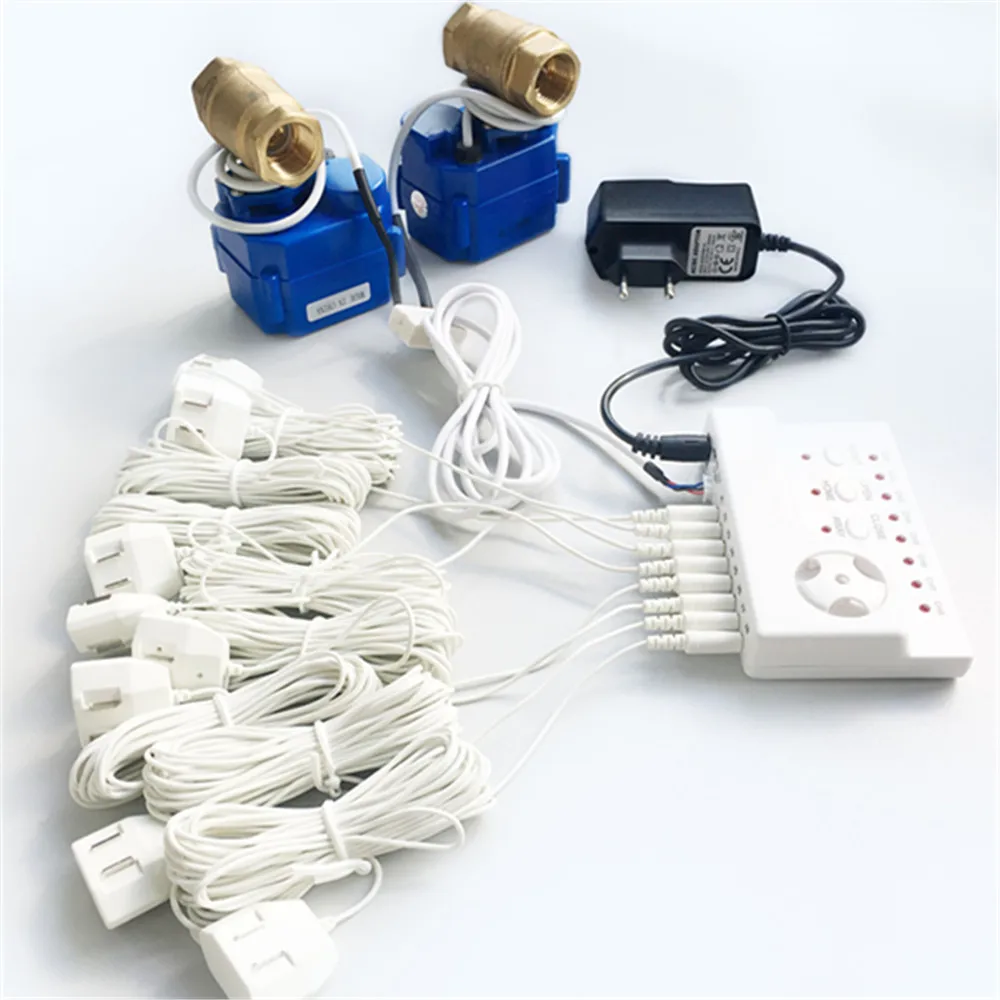 HIDAKA WLD-806 Drop Shipment High Sensitivity Dete For Home Security Household Water Leak Alarm with 8pcs sensors