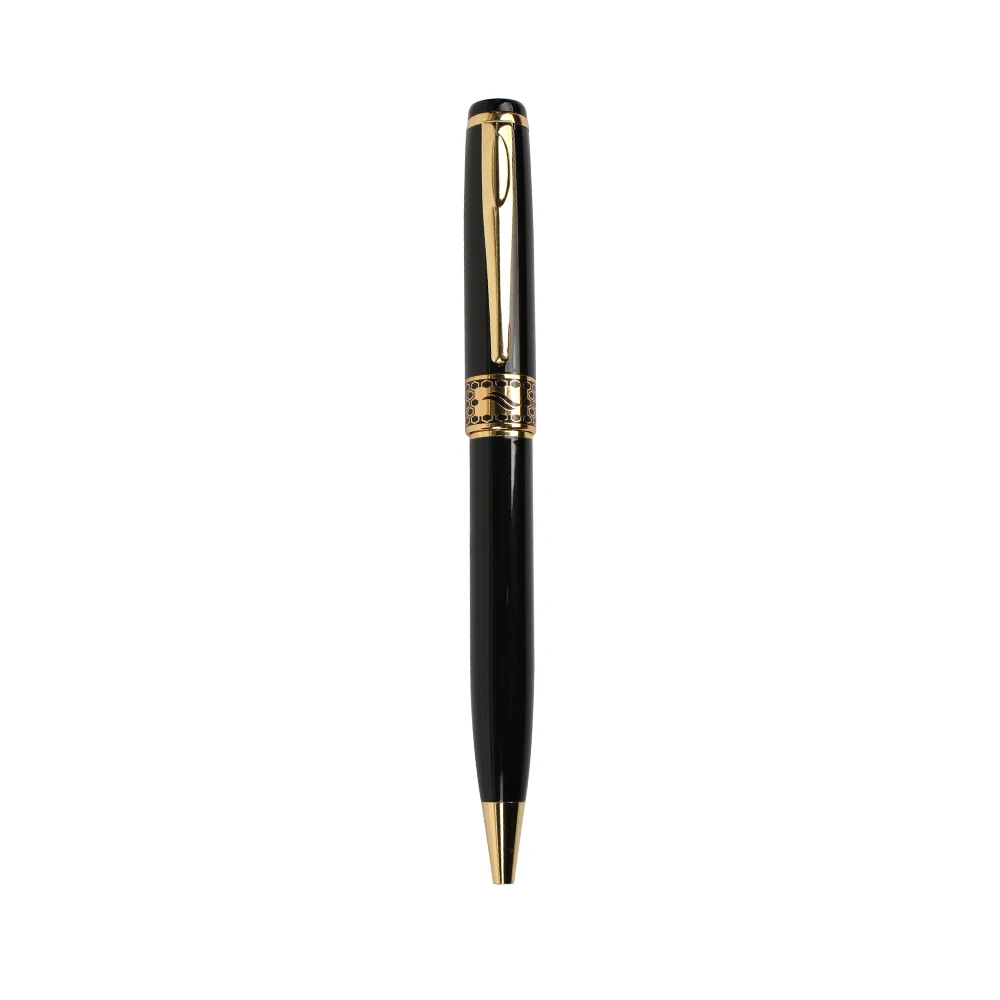 Durable Personalized Company Gift Metal Ballpen High Quality Advertising Twist Ballpoint Pen With Golden Clip
