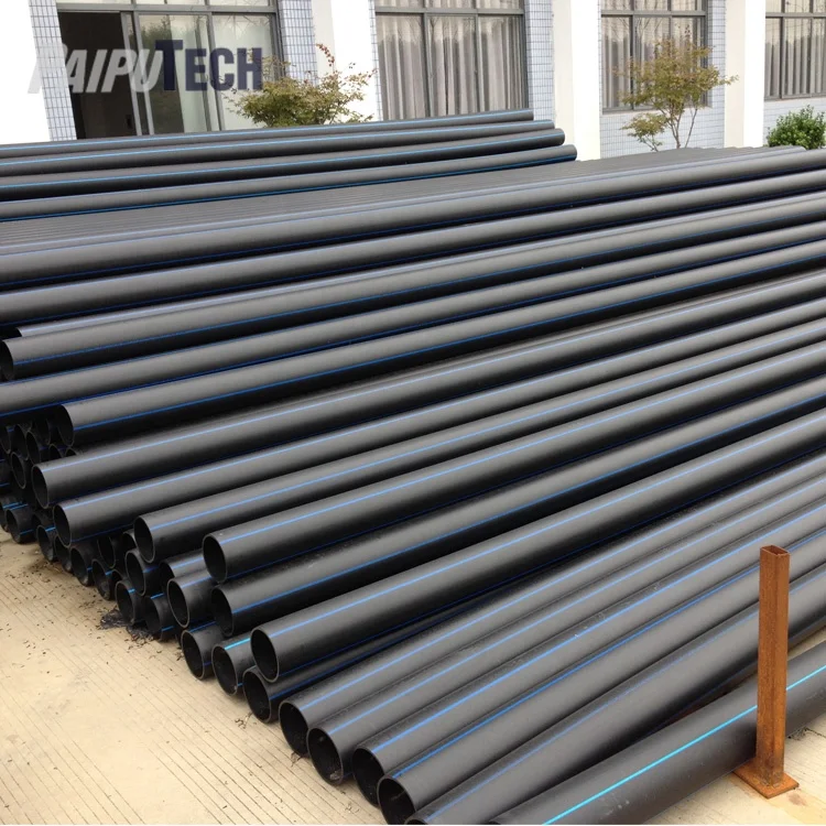 Large Diameter 600mm Polyethylene Plastic black Pipe for water supply