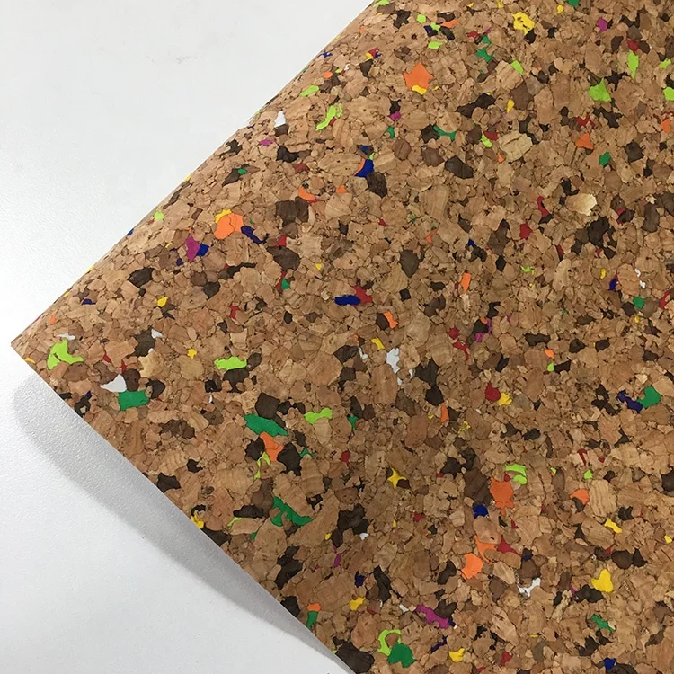 Trade Assutance artificial Portugal Natural carbonized Coffee Cork Fabric leather