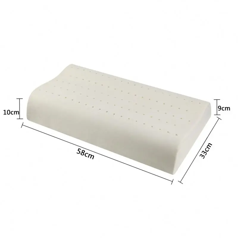 Fabric Ventilated Natural Foam Latex Pillow