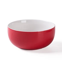 Chinese styleporcelain round glazed 7 colors home ceramic rice/noddle/soup 600ml bowls