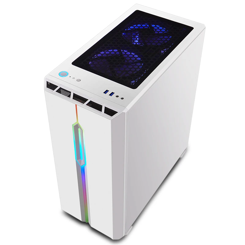 
Rainbow light darkFlash T20 White glass computer case (Light synchronization) 